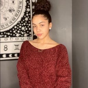 Off the shoulder sweater